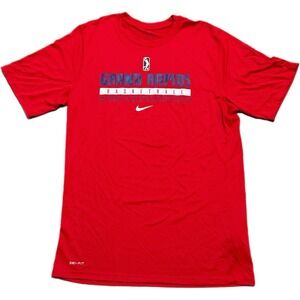 Nike Dri-Fit NBA G League Grand Rapids Detroit Pistons Red T-Shirt Sz Large Tall